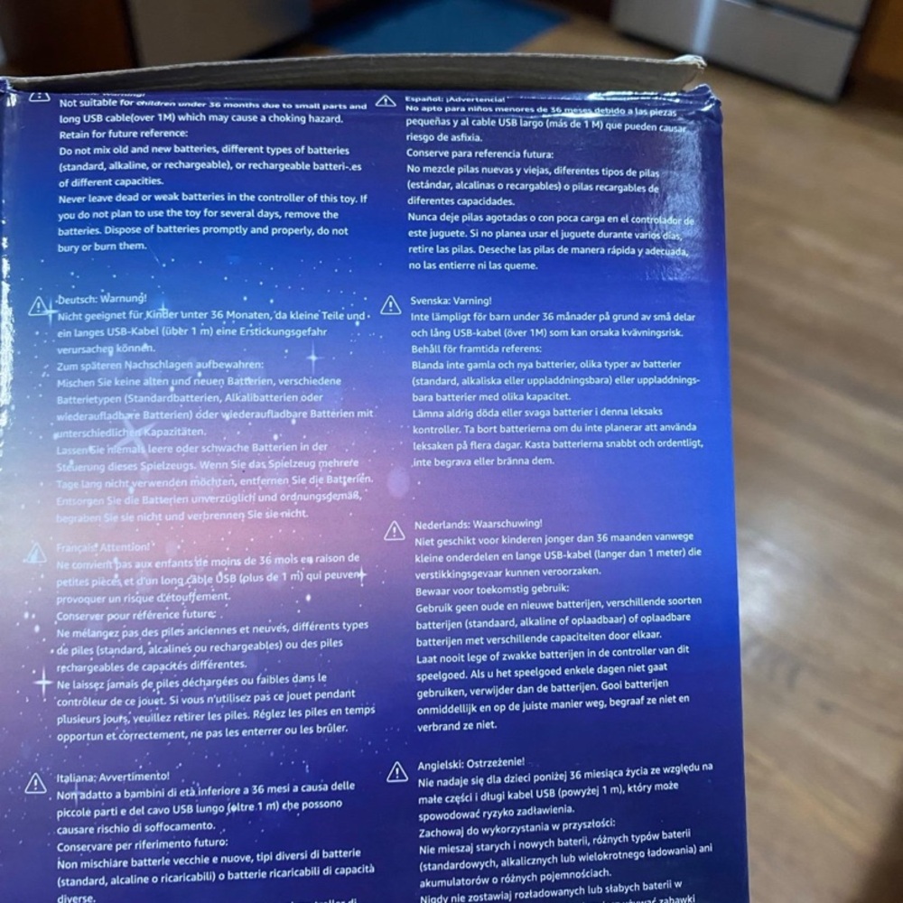 Blue Rotation Night Light Projector - Picture 4 of 4
